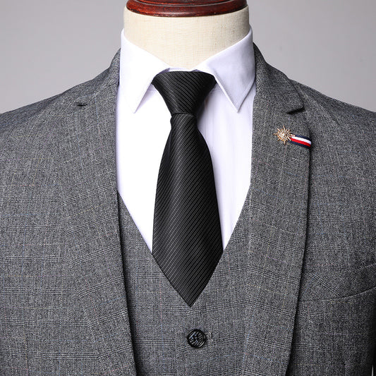 Costume 3 pièces homme avec veste, gilet et pantalon