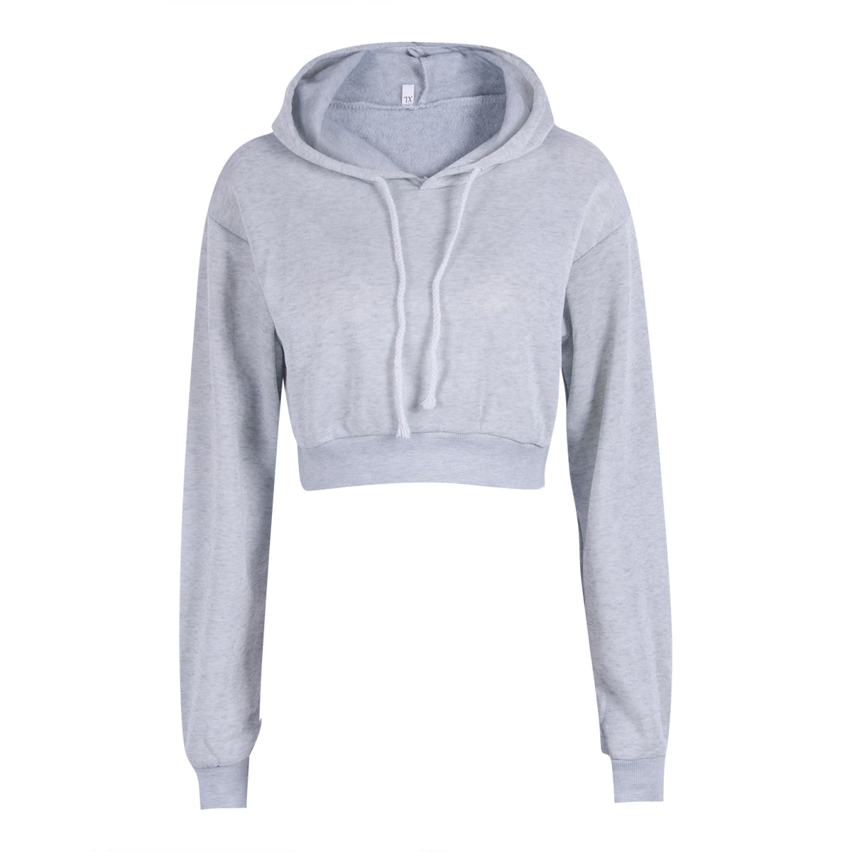Sweat à capuche femme gris foncé, vue de face