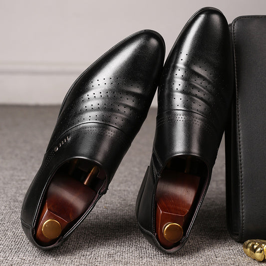 Chaussures homme à bout pointu et élastique
