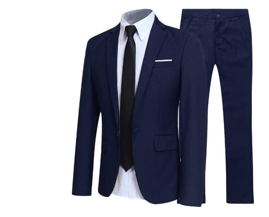 Costume homme 3 pièces bleu marine pour mariage