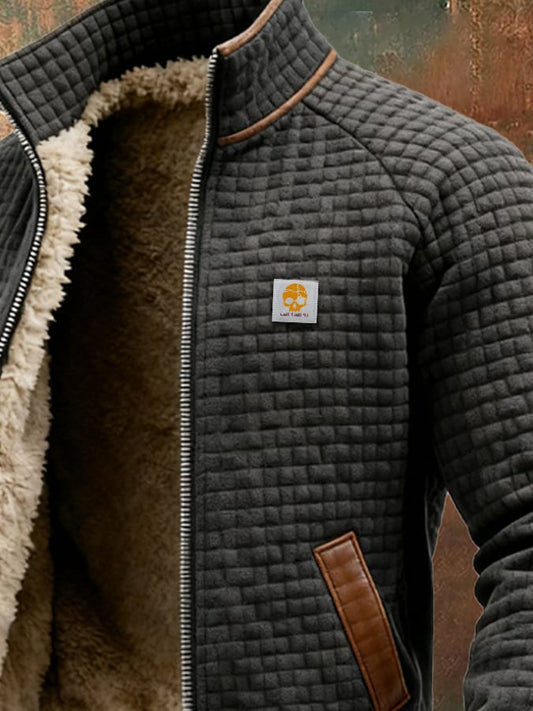 Veste thermique homme matelassée avec doublure en fourrure