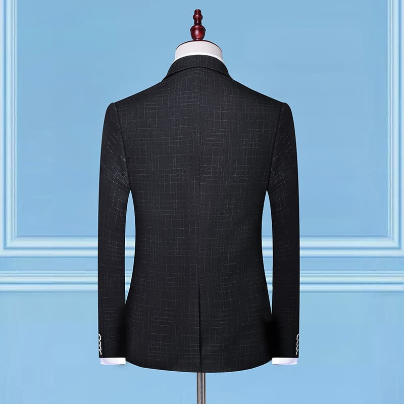 Costume 3 pièces homme bleu marine, veste gilet pantalon