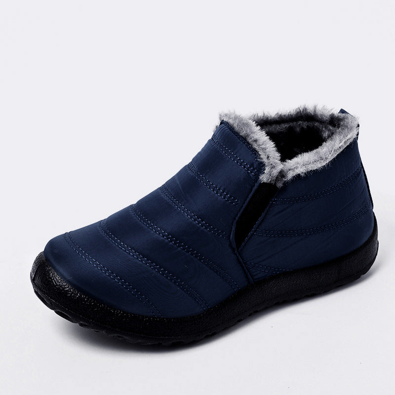 Bottes d'hiver homme à enfiler, tige courte, vue de profil
