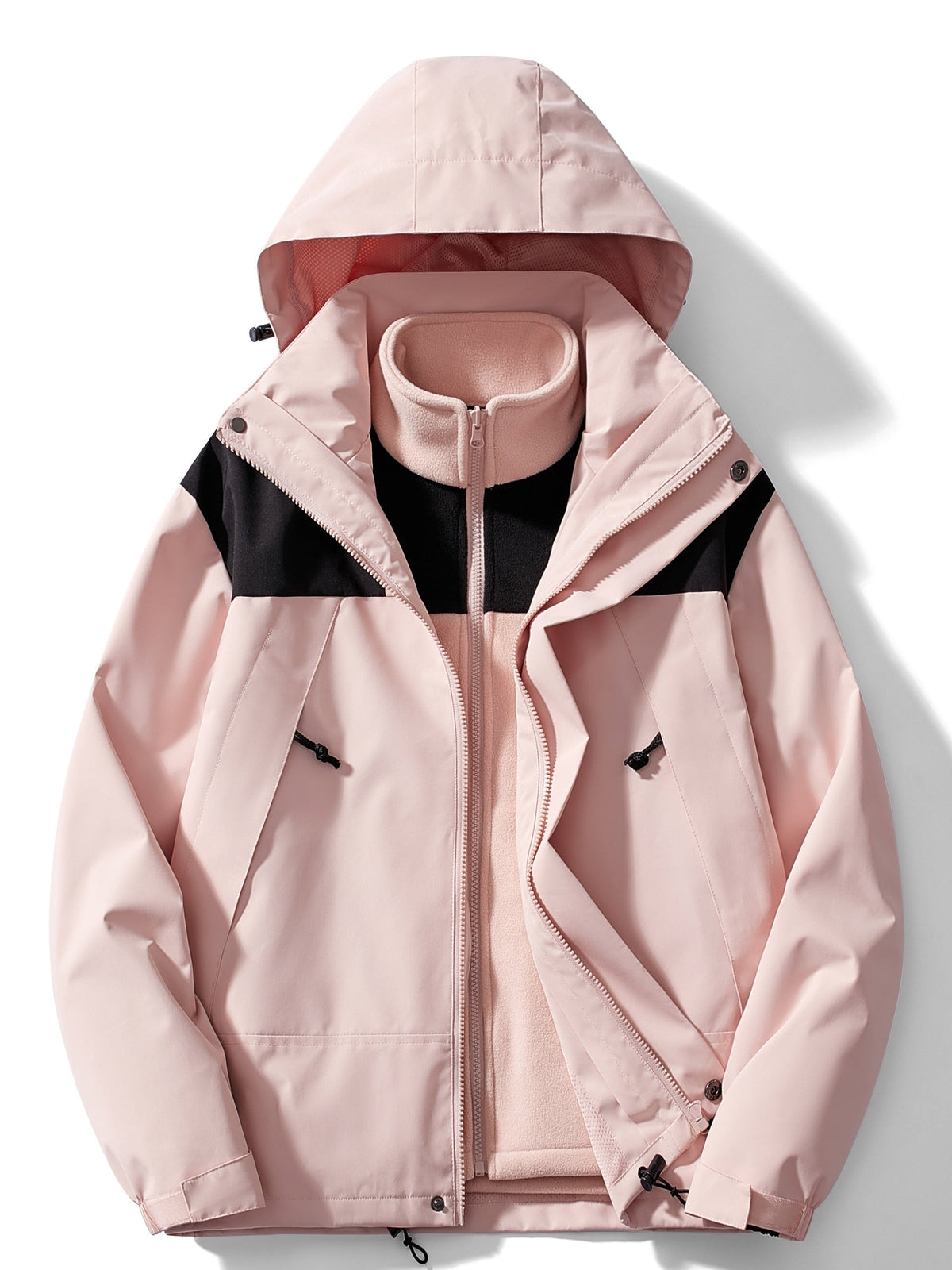 Veste d'hiver femme 3-en-1 à capuche, coloris vert