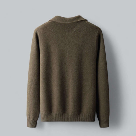 Thibault | Cardigan homme col rabattu boutons