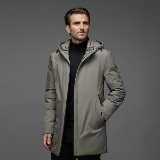 Parka homme d'hiver à capuche