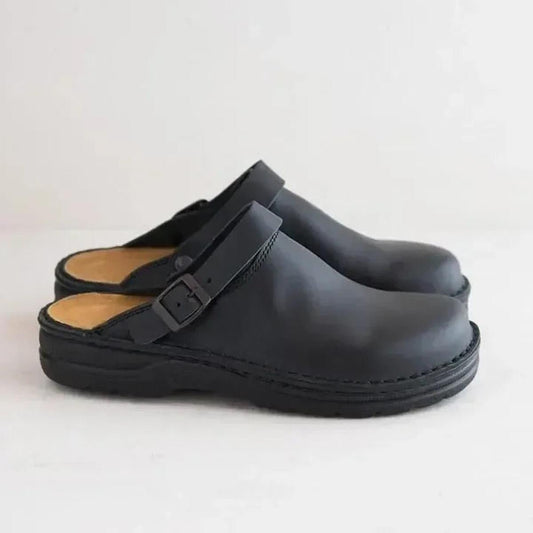 Chaussons sabots pour homme - noir