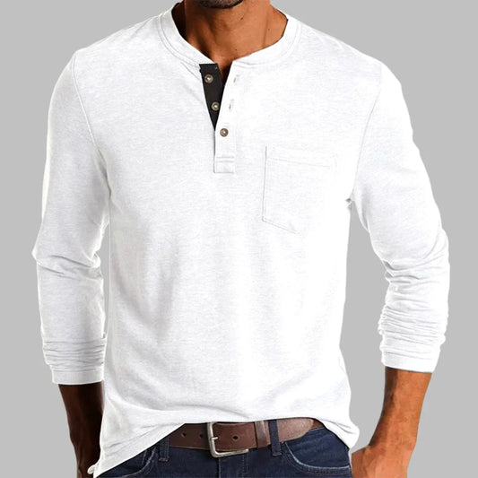 Kilian | T-shirt Henley manches longues
