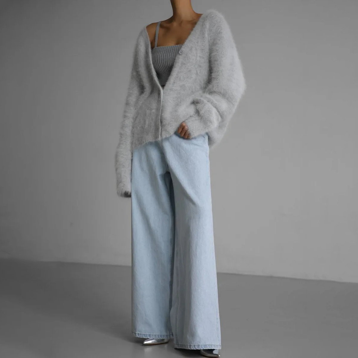 Cardigan femme en maille fine