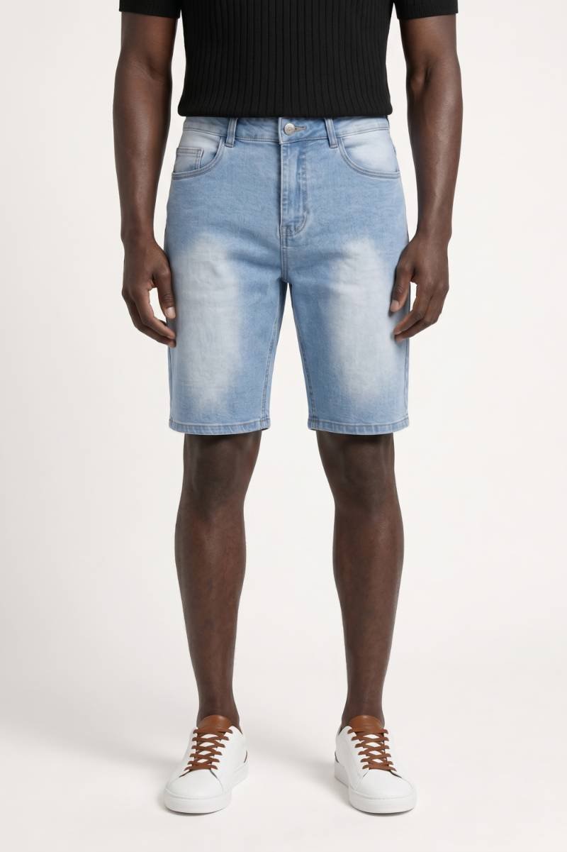 Damien | Bermuda Homme Slim Effet Délavé