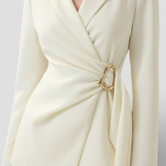 Bathilde | Ensemble blazer et pantalon femme en dentelle