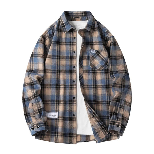 Surchemise à carreaux style urbain pour homme