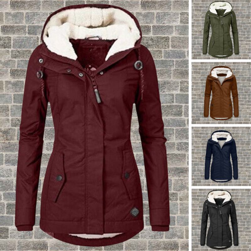 Parka femme doublée polaire d'hiver