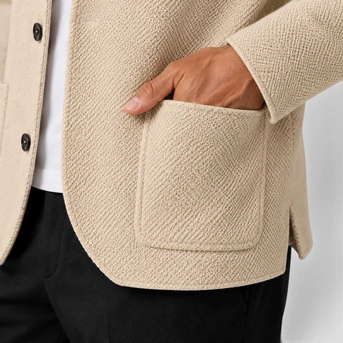 Cardigan homme en maille boutonné