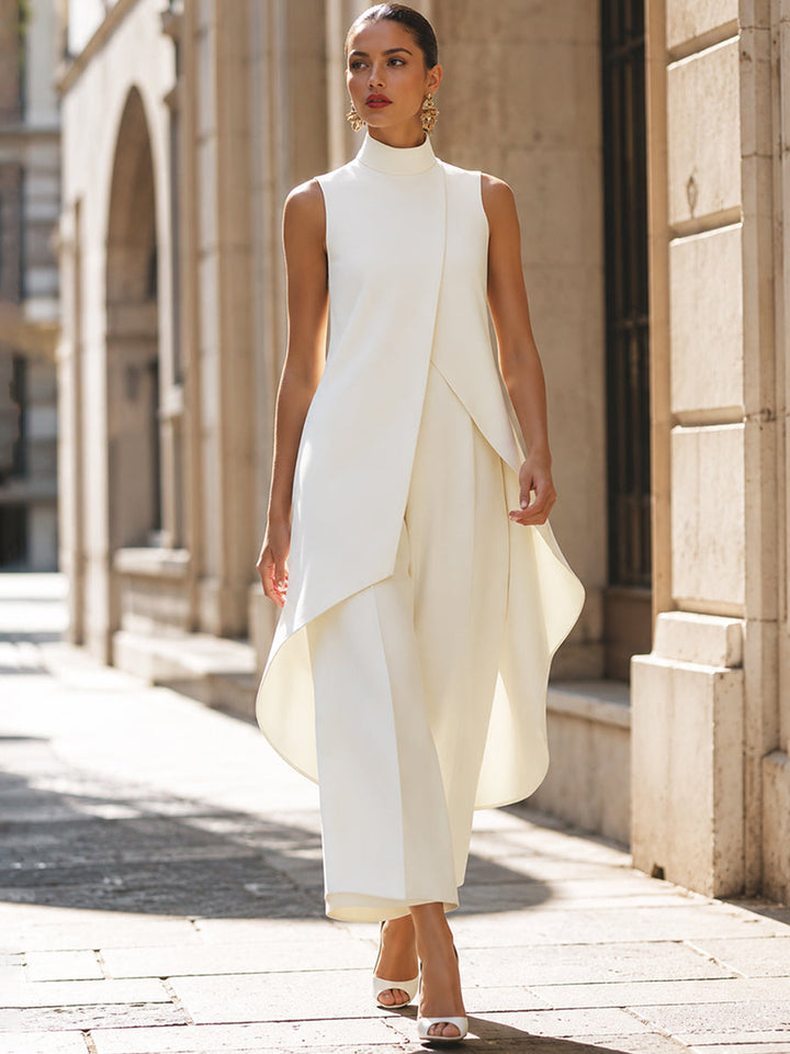 Justine | Combinaison col montant asymétrique