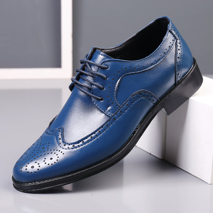 Chaussures habillées en cuir homme au motif ciselé