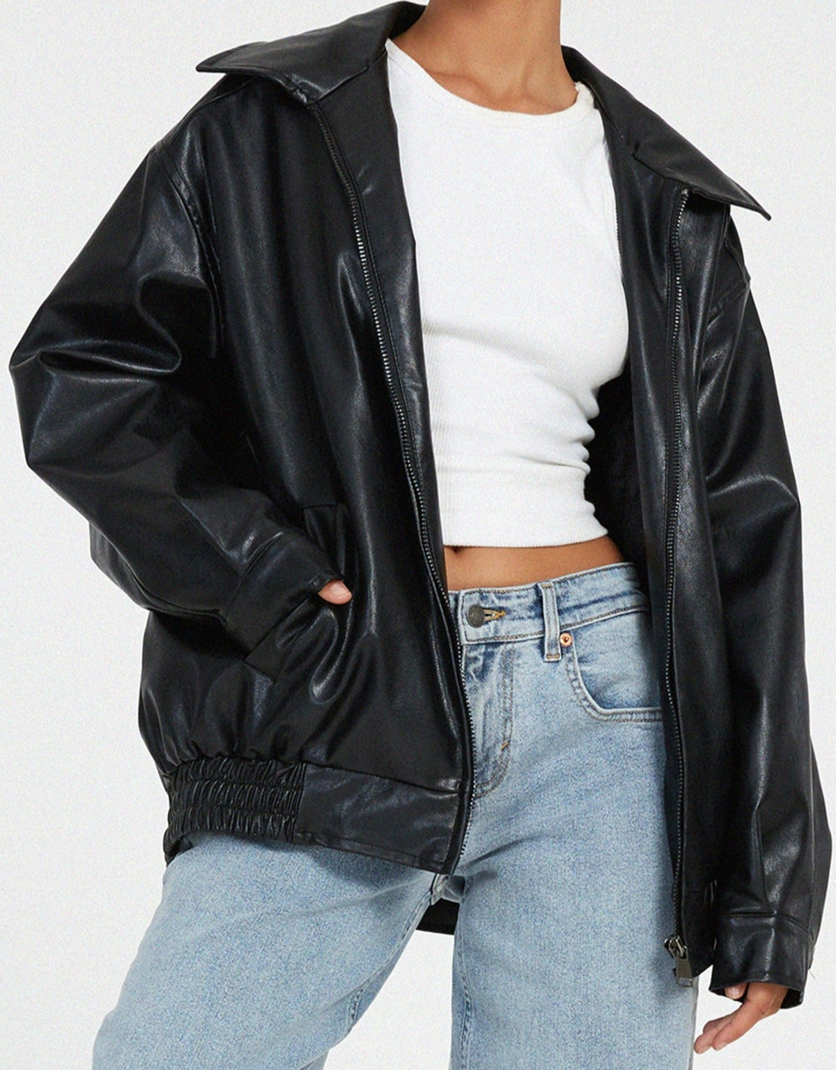 Léana | Veste cuir femme