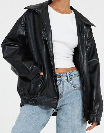 Léana | Veste cuir femme