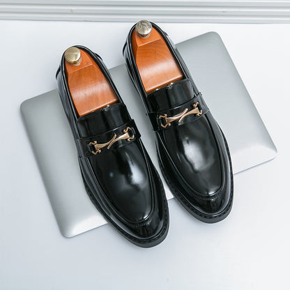 Mocassins homme à talon bas en marron ou noir