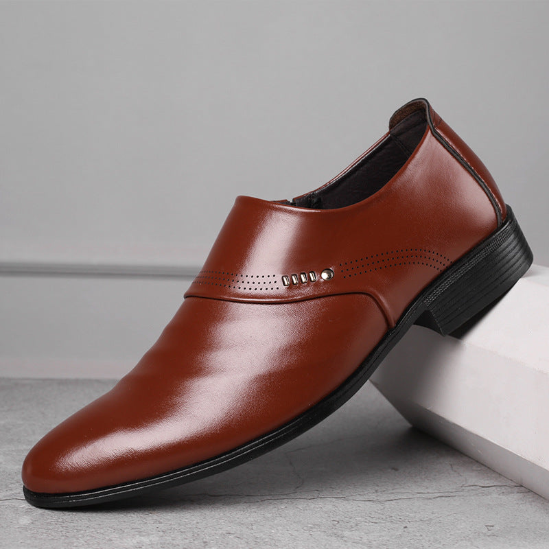 Chaussures homme à bout pointu et élastique