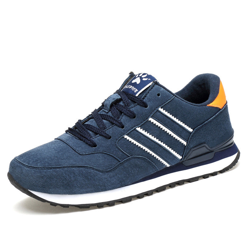 Baskets casual homme gris et bleu
