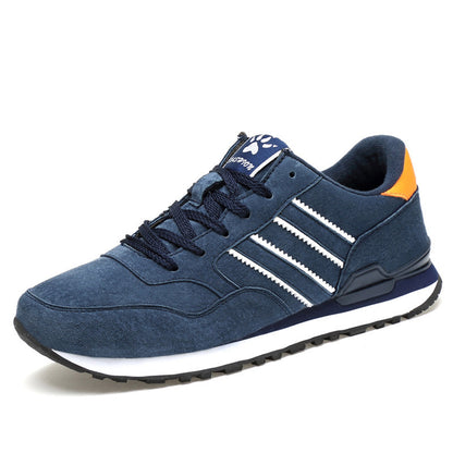 Baskets casual homme gris et bleu