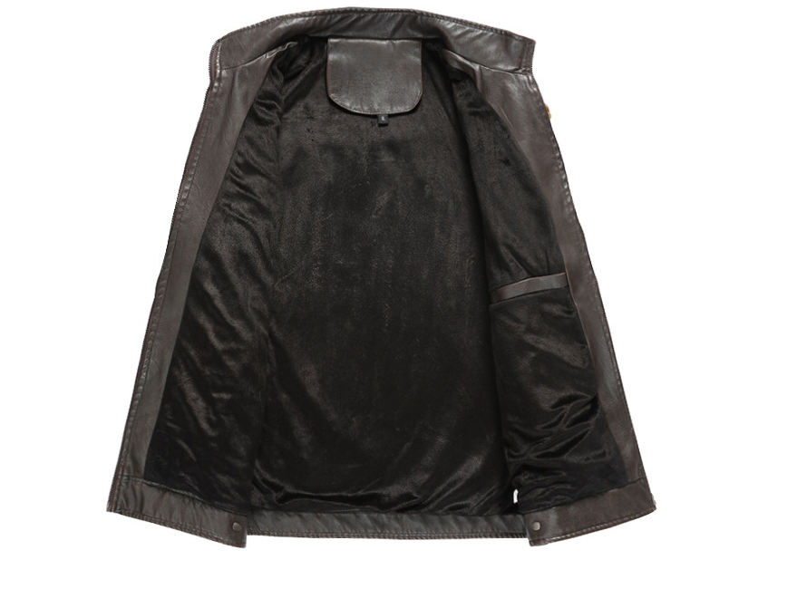 Veste homme en simili cuir style urbain