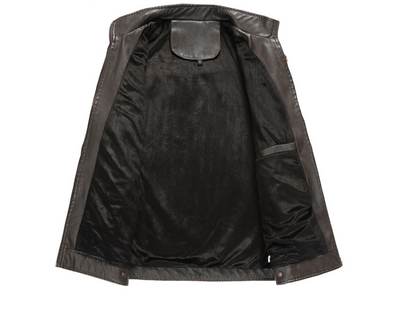 Veste homme en simili cuir style urbain