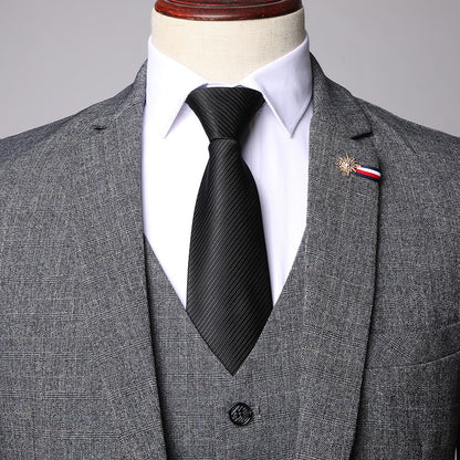 Costume 3 pièces homme avec veste, gilet et pantalon