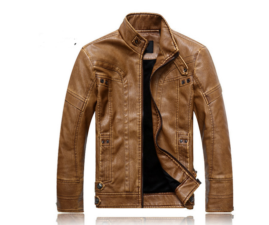 Veste homme en simili cuir style urbain