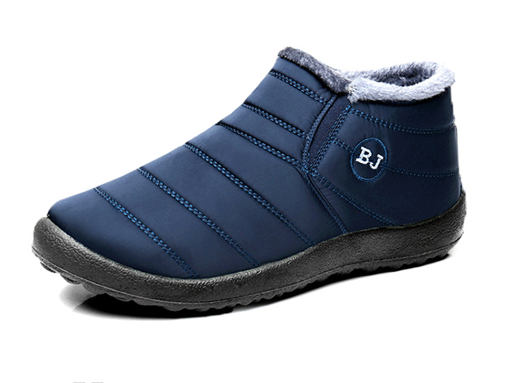 Bottes d'hiver homme à enfiler, tige courte, vue de profil