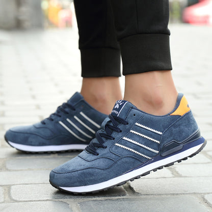 Baskets casual homme gris et bleu