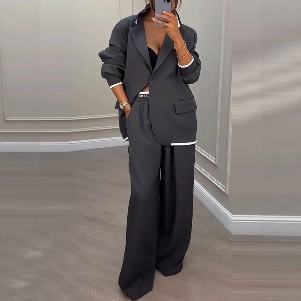 Katell | Ensemble blazer et pantalon femme