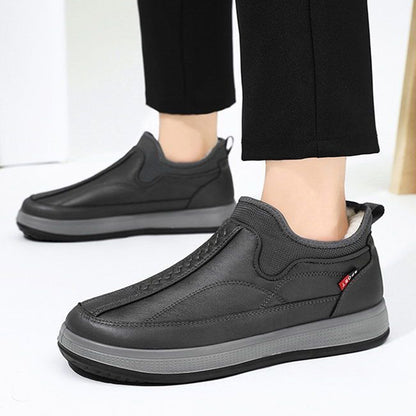Bottines d'hiver homme noires à semelle plateforme