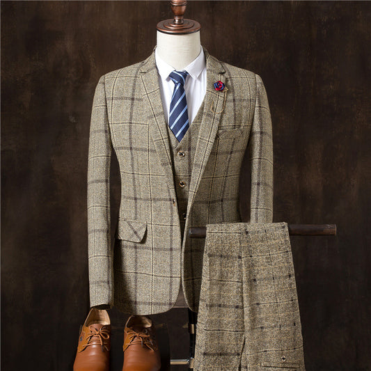 Costume homme 3 pièces pour mariage, veste et pantalon