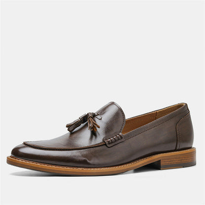 Mocassins à glands pour homme, vue de profil