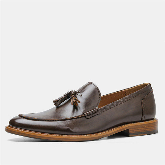 Mocassins à glands pour homme, vue de profil