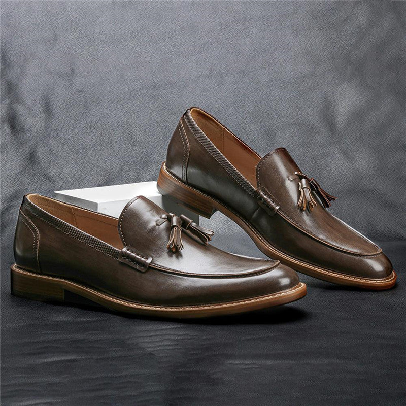 Mocassins à glands pour homme, vue de profil