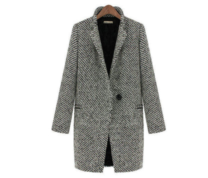 Manteau long d'hiver femme à capuche