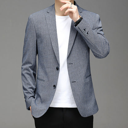 Veste de costume homme à carreaux slim gris