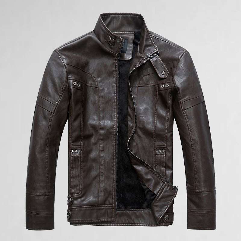 Veste homme en simili cuir style urbain