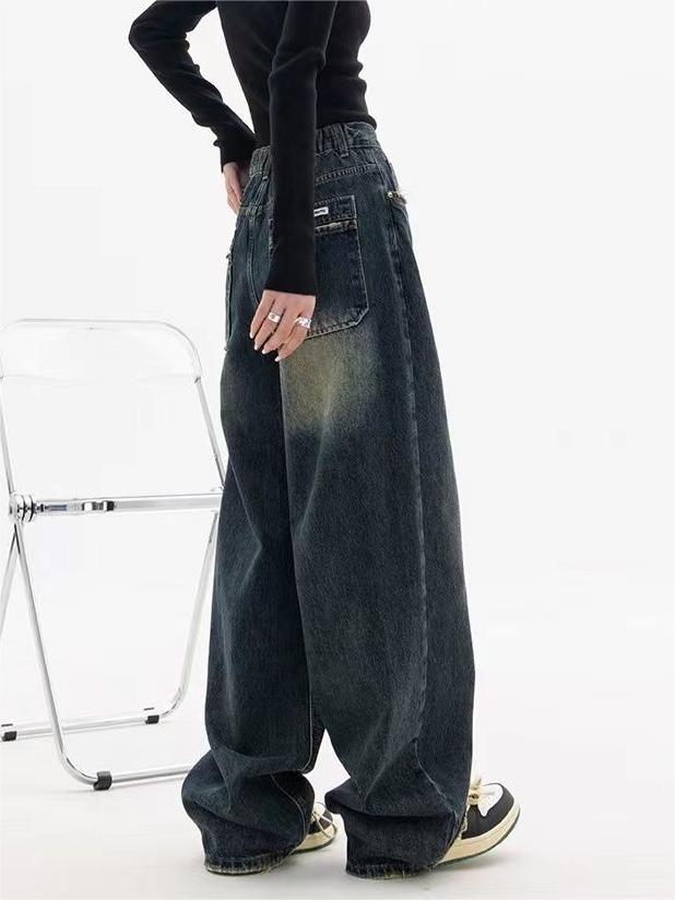 Jean baggy à coupe ample pour femme