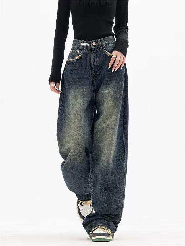 Jean baggy à coupe ample pour femme