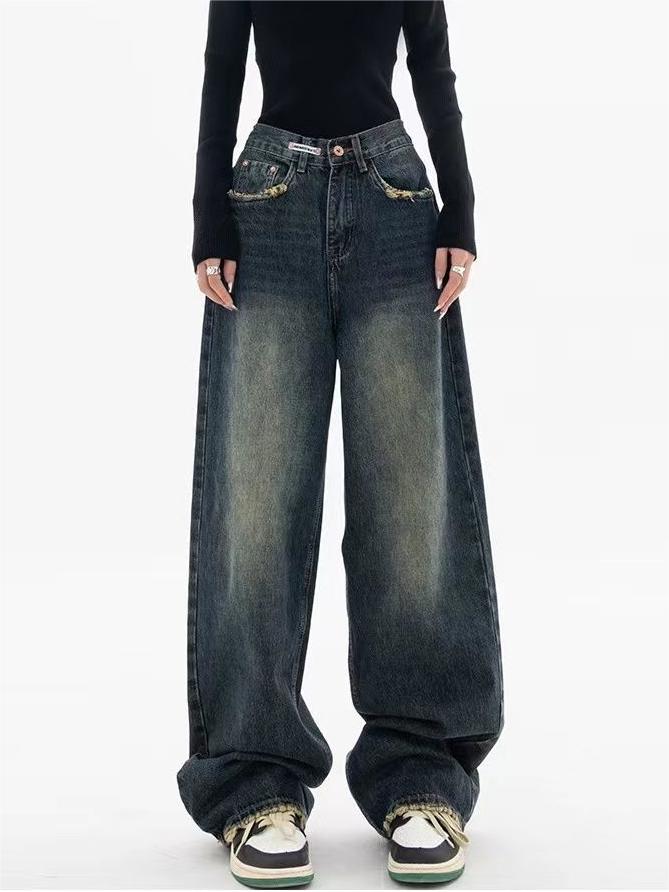 Jean baggy à coupe ample pour femme