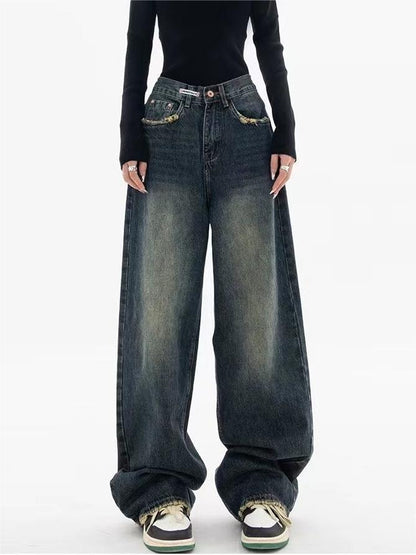 Jean baggy à coupe ample pour femme