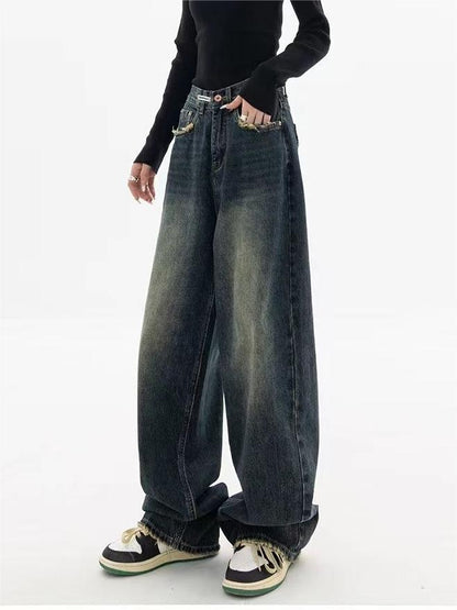 Jean baggy à coupe ample pour femme