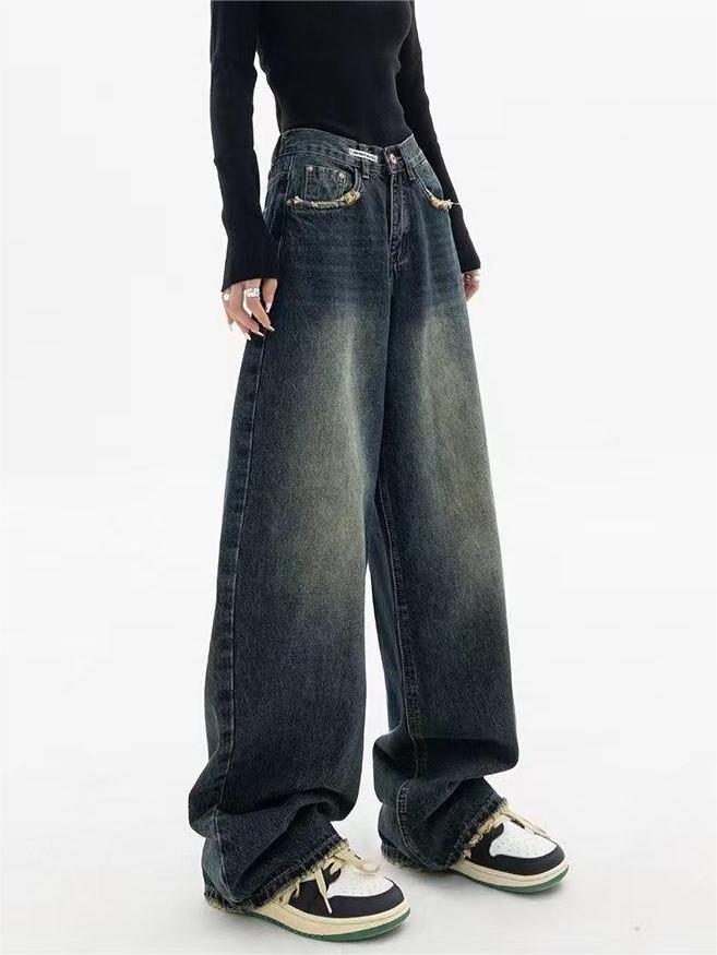 Jean baggy à coupe ample pour femme