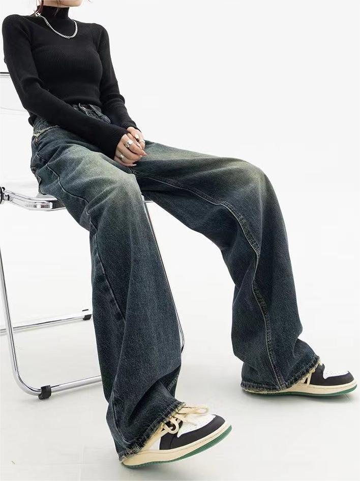 Jean baggy à coupe ample pour femme