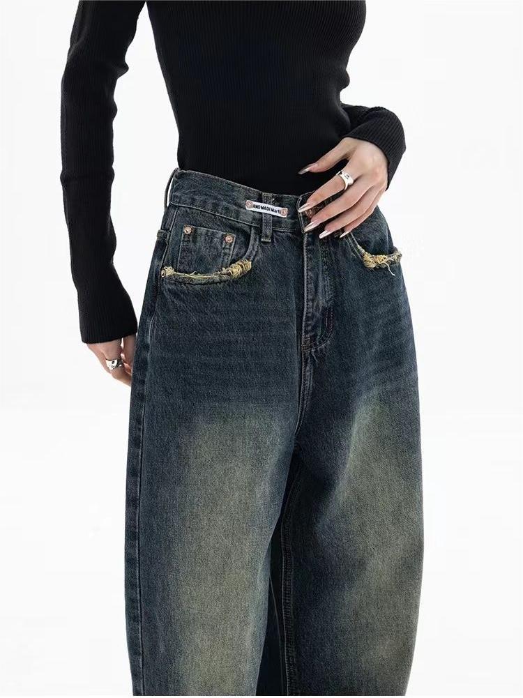 Jean baggy à coupe ample pour femme