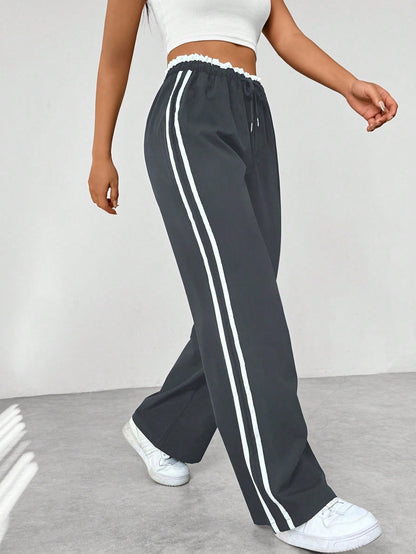 Pantalon wide leg streetwear femme